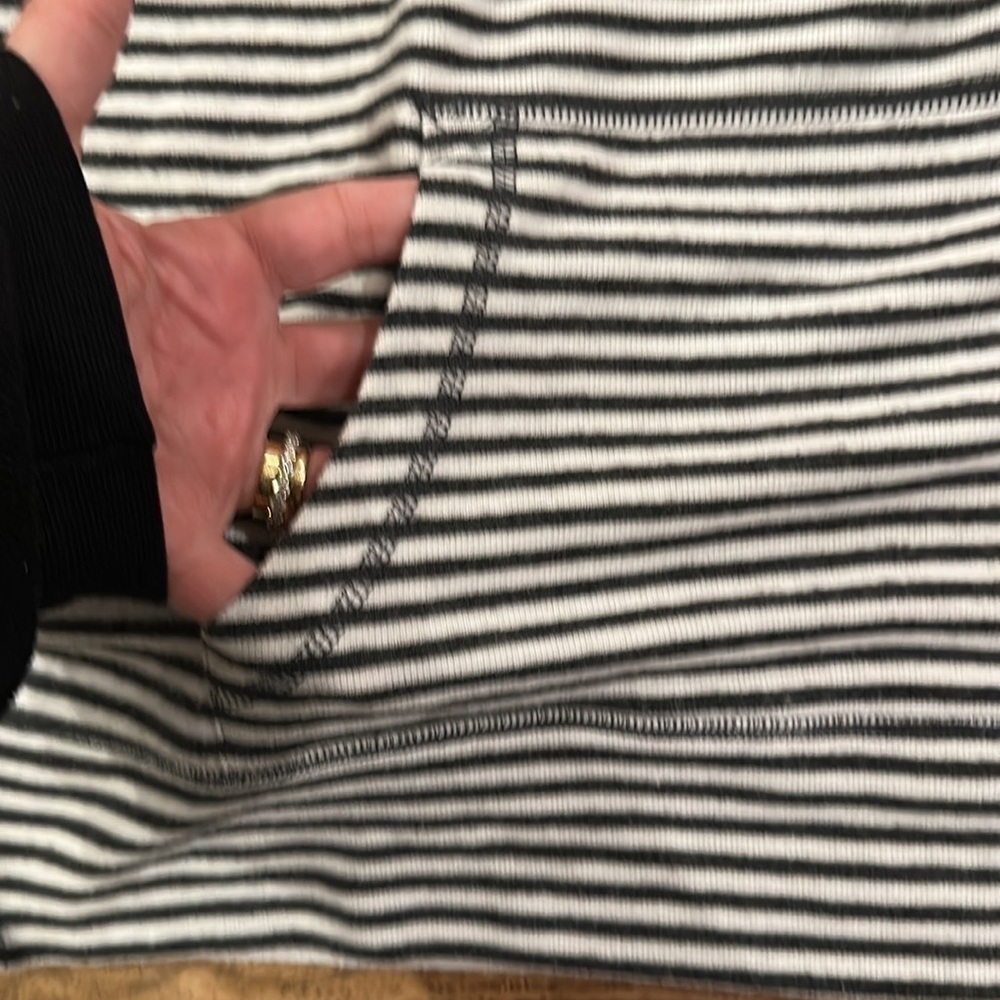 Z Supply The Striped Soft Spun Knit Hoodie Size Small - Picture 8 of 9